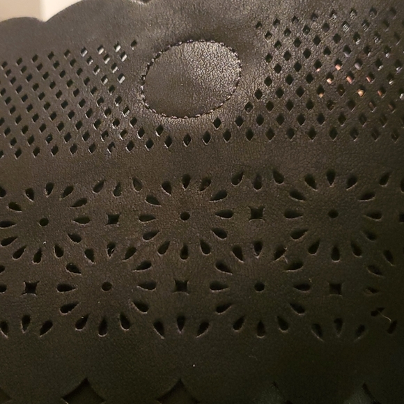 Punched leather Hobo Handbag - Picture 5 of 5